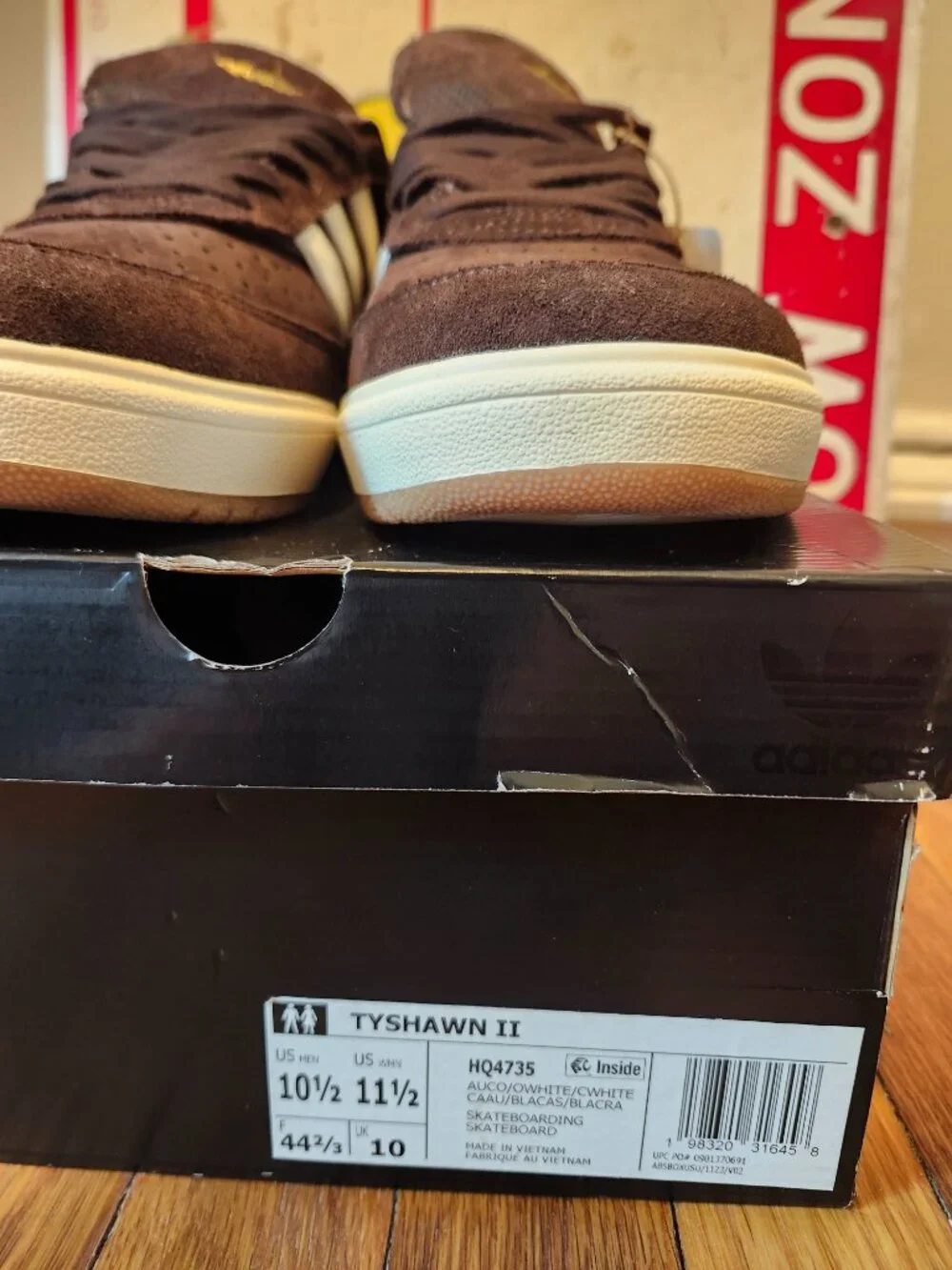 adidas Tyshawn II Brown Suede Skate Shoes Men's 10.5 NEW IN BOX